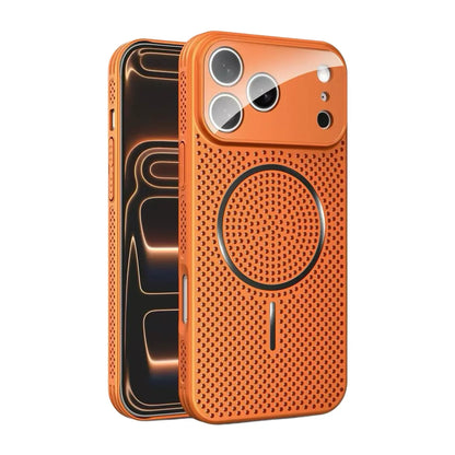 Magnetic Honeycomb Mesh Cooling Phone Case, Breathable PC Protective Cover with Dopamine Color Matching, Unisex, Compatible with Iphone 17/16/15/14/13/12 Pro Max